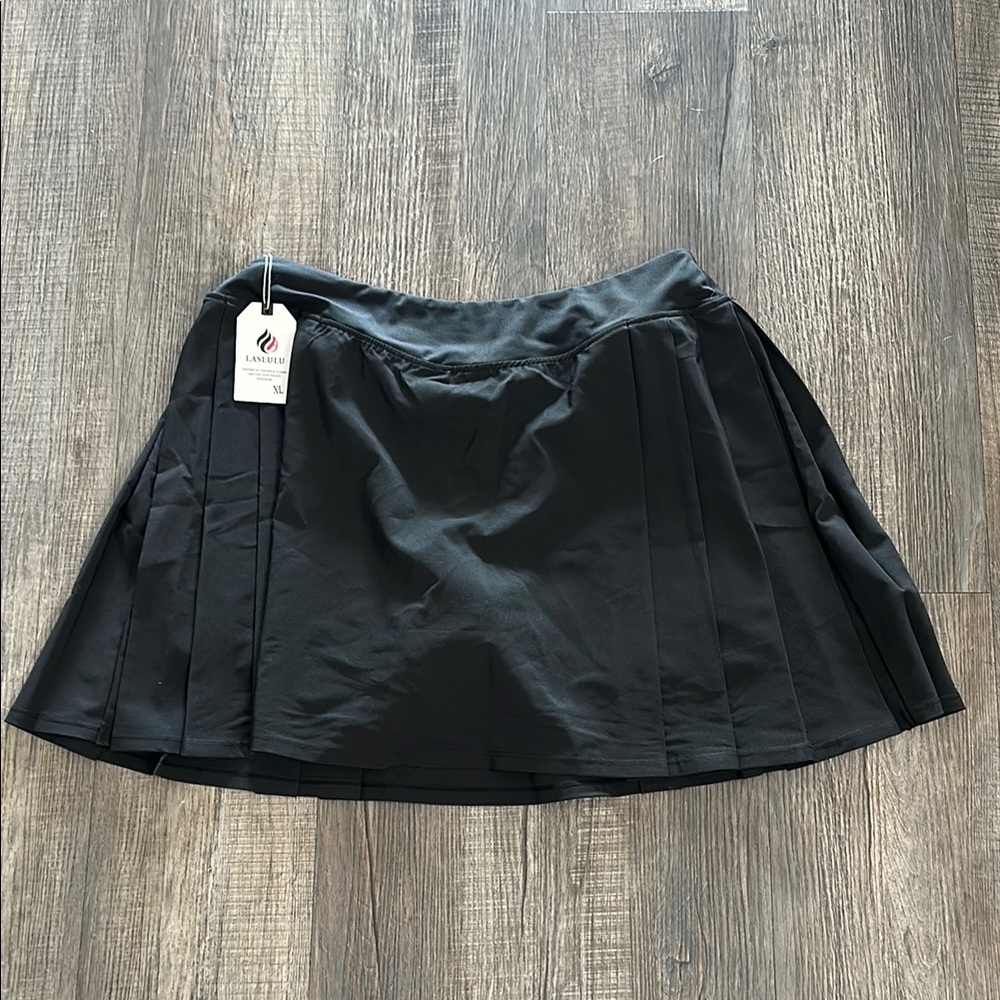 Athletic Black Skort